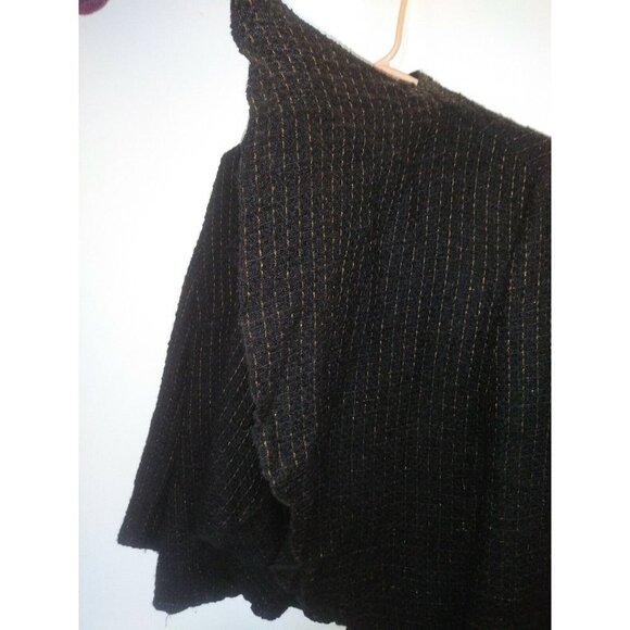 Coldwater Creek Draped Front Tweed Jacket Size PL 14-16 wool mohair blend - Picture 6 of 7